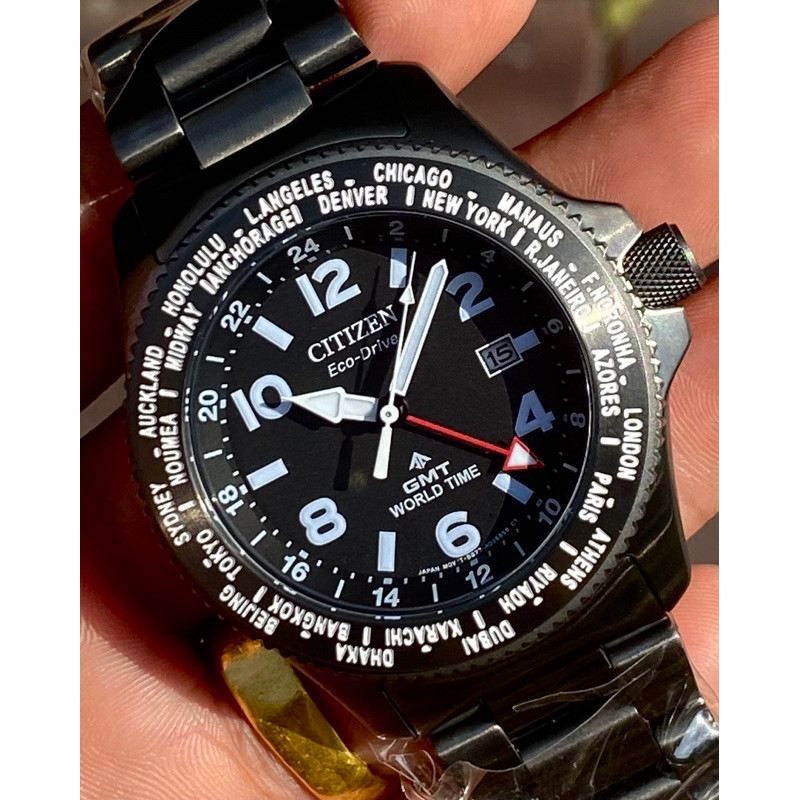 นาฬิกาข้อมือ Citizen Promaster Eco-Drive World Time Diver’s 200M BJ7107-83E