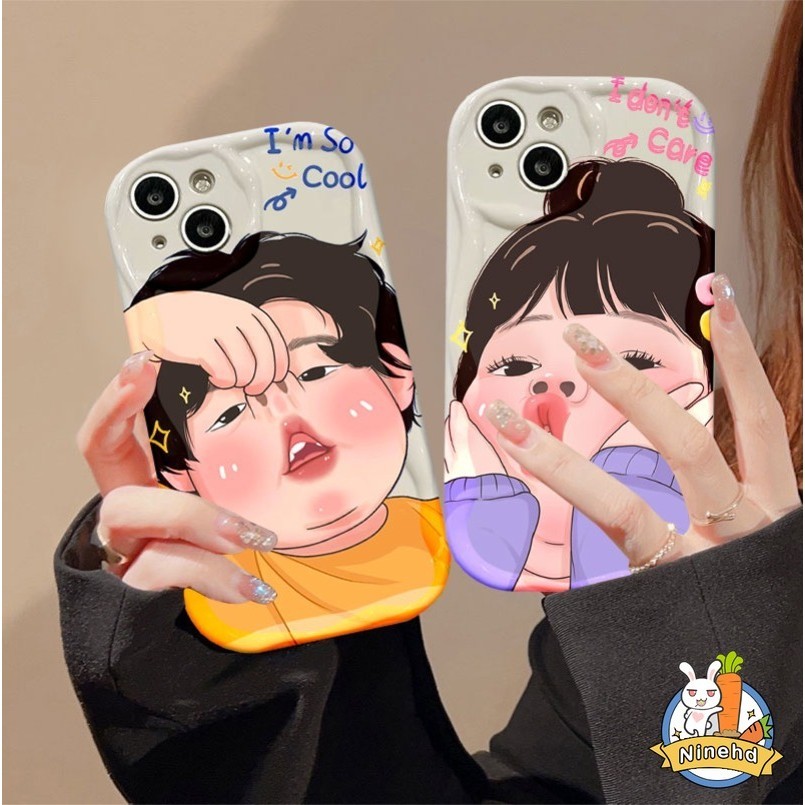 Huawei Nova 5T 7i P 50 40 30 Pro Mate 50 40 30 Pro Huawei Nova 8se 8i การ์ตูนน่ารัก สร้างสรรค์ ตลก คู่รัก เคสโทรศัพท์ นุ่ม ป้องกัน เคสด้านหลัง