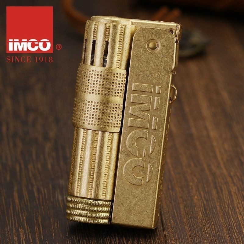 ♞,♘,♙IMCO Love Cool น้ำมันก๊าดไฟแช็กทองแดงบริสุทธิ์ออสเตรีย Vintage Retro Windproof Nostalgic ทองเห