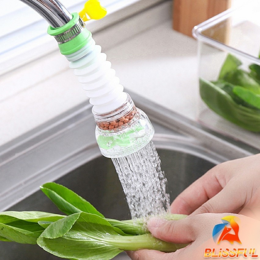 B.F พร้อมส่งหัวต่อก๊อกน้ำ หัวต่อกันน้ำกระเด็น ก๊อกต่อหมุนได้ 360 องศา  Faucet filter