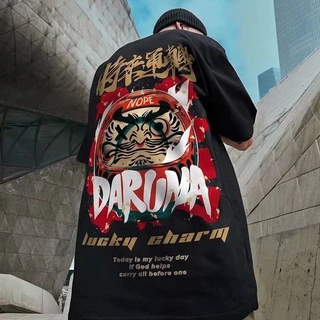 【M-8XL 】เสื้อยืดคอกลม แขนสั้น ทรงหลวม สไตล์จีน ฮิปฮอป สตรีท อินเทรนด์ สําหรับผู้ชาย