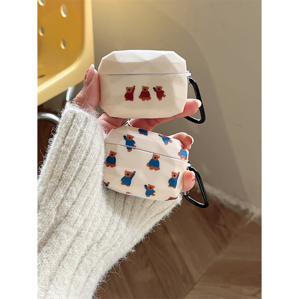 เคสหูฟังบลูทูธไร้สาย ลายหมีบราวน์ สําหรับ Airpods1 2 3 Pro Pro2 AirPods Pro 3