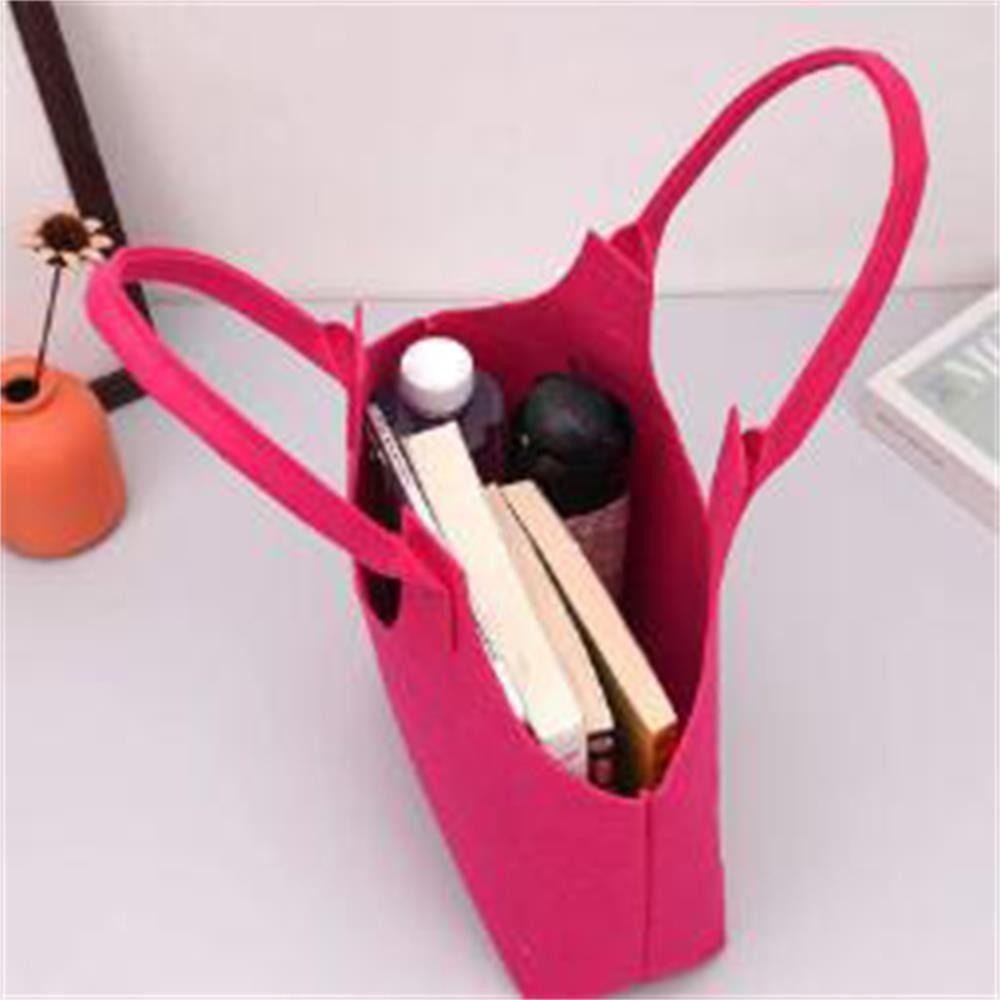 Eucalytus1 กระเป๋าสักหลาด, การ์ตูนทนทาน Felt Tote Bag, รูปแบบเรียบง่ายทุกวันใช้กระเป๋าถือช้อปปิ้ง