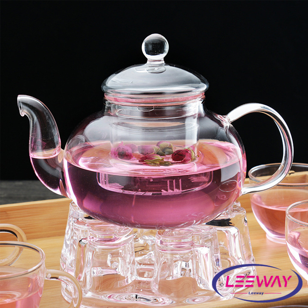 LW กาชงชา ทนต่ออุณหภูมิสูง กาน้ำชา แก้วคุณภาพสูง 400ml 600ml Glass teapot - รูปที่ 3