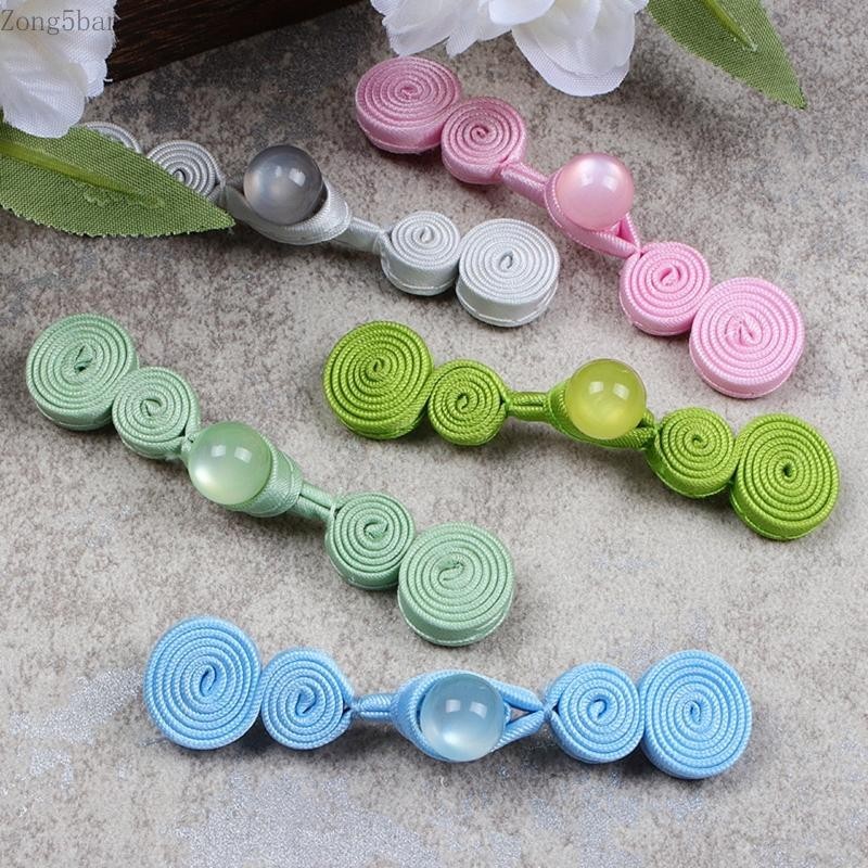 Zone กระดุมกบจีน พร้อมลูกปัดหยกเทียม DIY สําหรับชุดกี่เพ้า