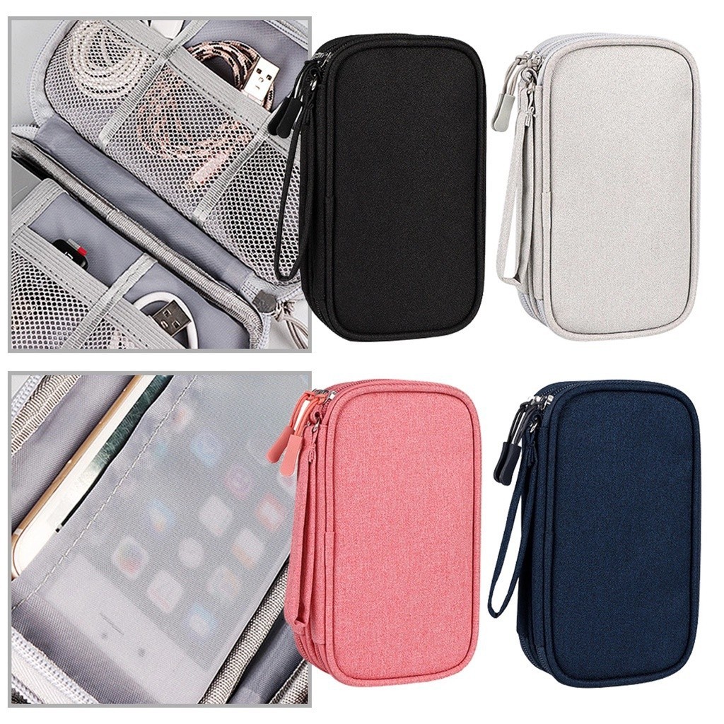 อุปกรณ์เสริมดิจิตอล Single Double-Layer Storage Bag ขนาดใหญ่-ความจุการออกแบบพาร์ทิชัน Shock-Proof Scratch-Pro