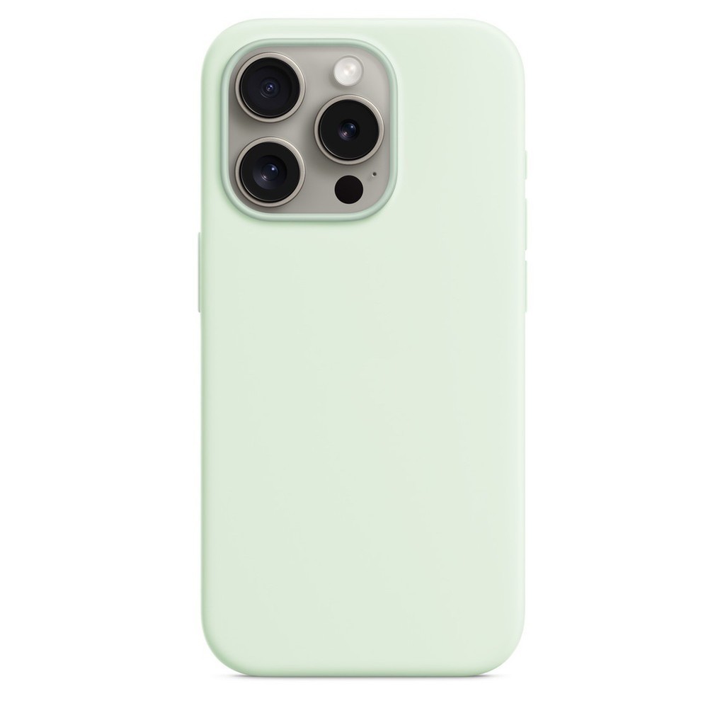 ใหม่ เคสโทรศัพท์มือถือ ซิลิโคน แม่เหล็ก สีพื้น สําหรับ IPhone 15 Pro Max 15Pro