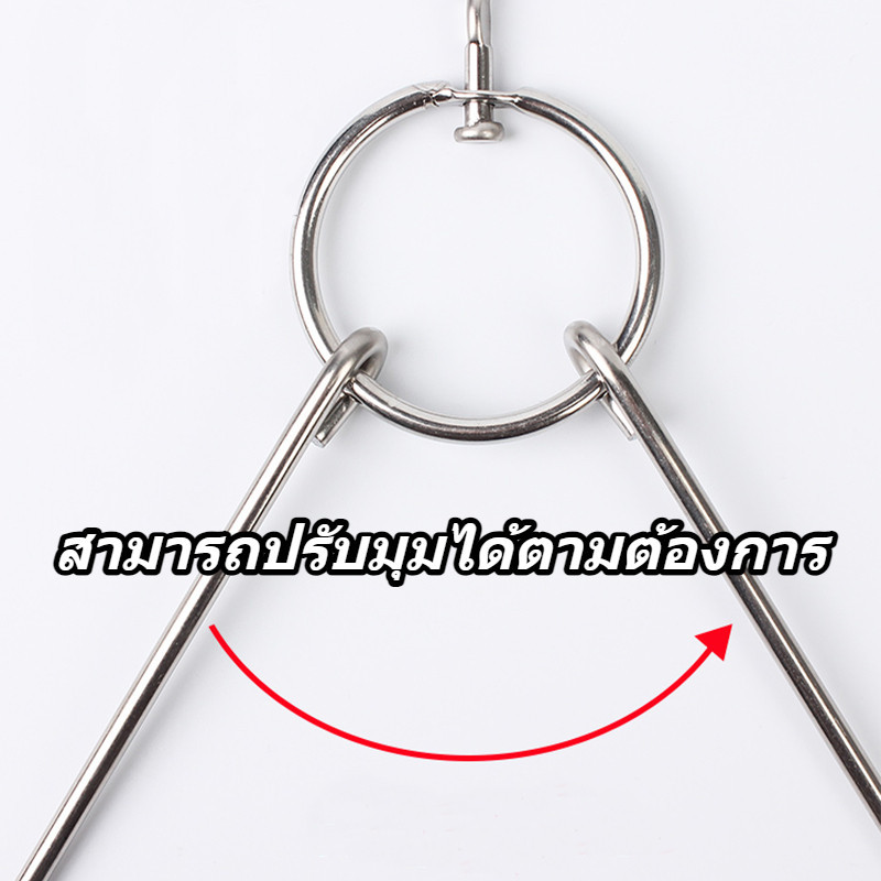 COD ตะขอสแตนเลส ตะขอแขวนในครัว ตะขอรูปตัว S แข็งแรง ไม่เป็นสนิม สำหรับแขวนเป็ดย่าง ไก่ย่าง ตะขอแขวน