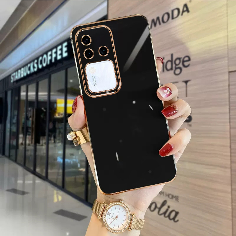 เคส Vivo V30 5G V30 Pro 5G V29 5G V29E V27 5G V27E V25 5G V25E เคสโทรศัพท์มือถือแบบนิ่ม ลาย เรียบง่าย สําหรับ ZB - รูปที่ 5