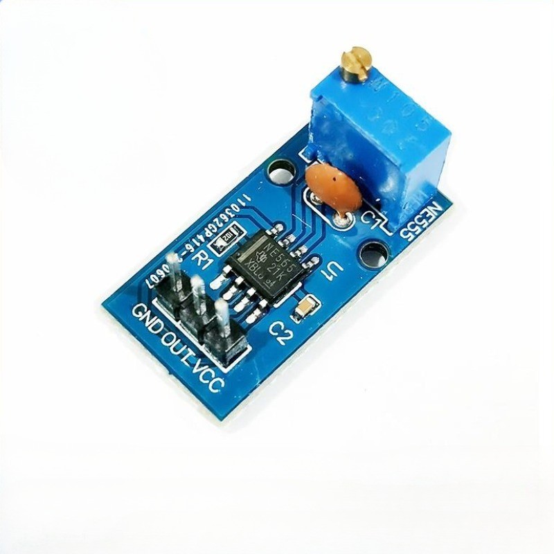 Ne555 โมดูลเครื่องกําเนิดคลื่นความถี่ DC 5V-12V ปรับได้ สําหรับ Arduino Smart Car