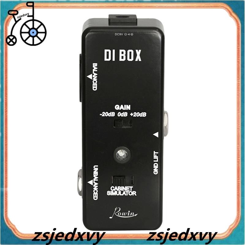 [zsjedxvy] Rowin DI BOX LEF-331 Micro-DI พร้อมซิมแท็กซี่ และแป้นเหยียบเอฟเฟคกีตาร์