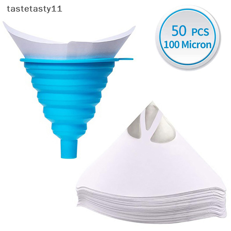 Ta กรวยกระดาษกรองสี แบบใช้แล้วทิ้ง 100 ชิ้น 50 ชิ้น