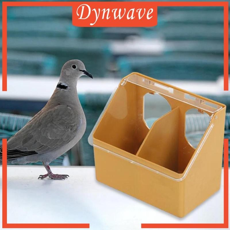 [Dynwave] กล่องให้อาหารนก แบบสองหลุม ความจุขนาดใหญ่ สําหรับกรงนก