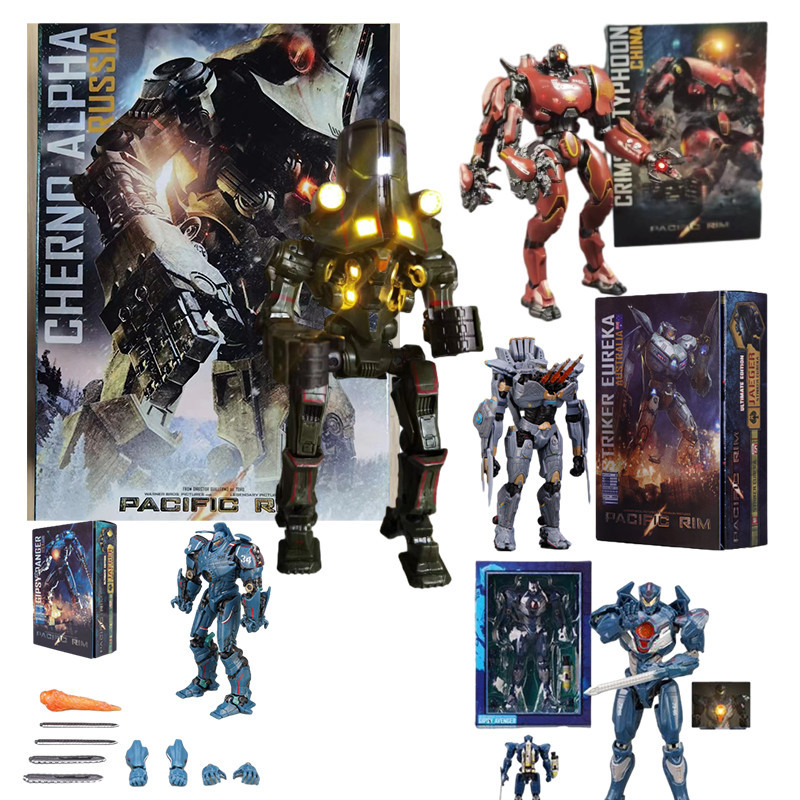 โมเดลหุ่นยนต์ฟิกเกอร์ Pacific Rim Cherno Alpha Crimson Typhoon Gipsy Danger ของเล่นสําหรับเด็ก
