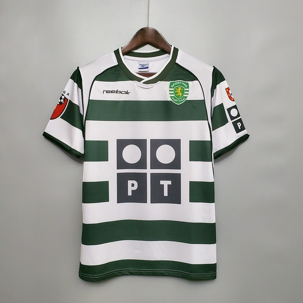 ลูกฟุตบอล SL RONALDO 02-03 #28 Scp เสื้อกีฬาฟุตบอล ทีมเหย้า De Lisboa สไตล์เรโทร