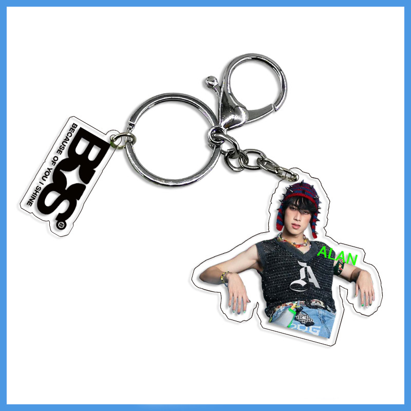 พวงกุญแจ No-Status Status BUS เพราะคุณ I Shine พวงกุญแจ 2025 ใหม่ Hot Peemwasu ภูตชัย AA KHULPOL ALAN BUS พวงกุญแจจี้เครื่องประดับพวงกุญแจไอดอลของสะสมของขวัญ - รูปที่ 7