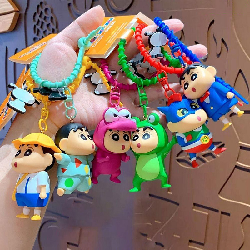 ✨พวงกุญแจ✔ ดินสอสี keychains🔑 Crayon Shin-chan พวงกุญแจ จี้รูปอนิเมะสุดน่ารัก จุดกรุงเทพฯ🚚