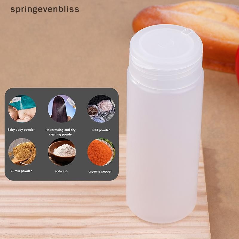 Springevenbliss 1PCS 400g Flip Cover Talcum Powder ขวดรีฟิลเครื่องสําอางแป้งพลาสติกคอนเทนเนอร์หม้อเปล่าขวด Springevenbliss