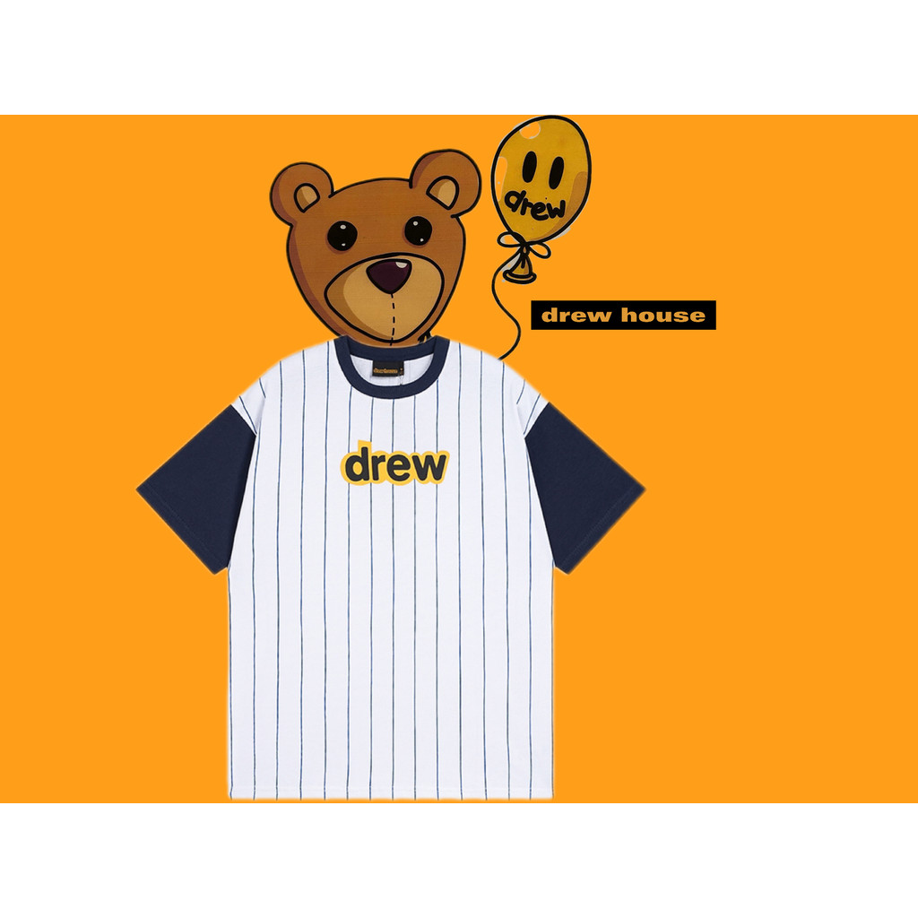 เสื้อยืดลายทางแขน Drew House Raglan