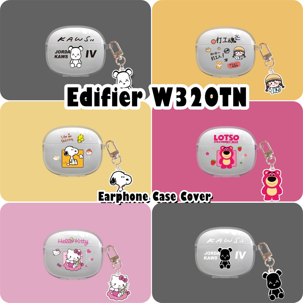 READY STOCK!นําไปใช้กับ Edifier W320TN เคส Case เคสหูฟัง ลายการ์ตูนโปร่งใส ซิลิโคนนุ่ม เคส เคสหูฟัง