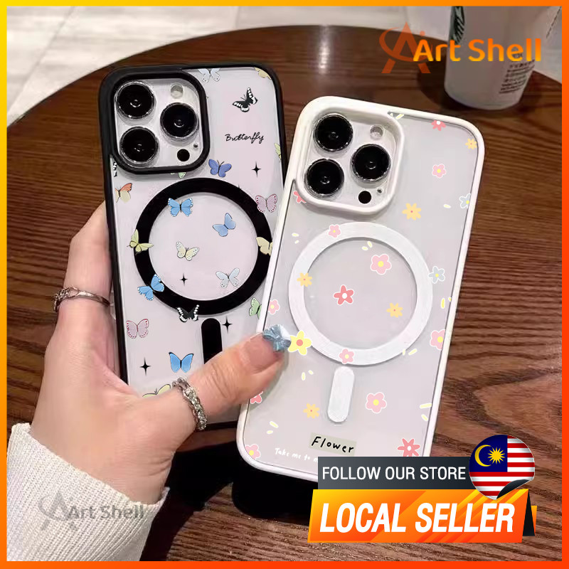 เข้ากันได้กับ iphone 16 Pro Max ดอกไม้เล็กๆสีสันสดใส 12 13 14 15 11 Pro Max Casing xr xs Max 7 8 Plu