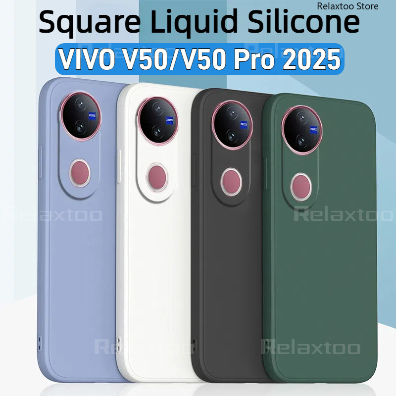VIVOV50 สําหรับ VIVO V50 Pro Lite E V50E V 50Pro V50Lite V50Pro VIVOV50Pro 5G V2427 สแควร์ซิลิโคนเหล