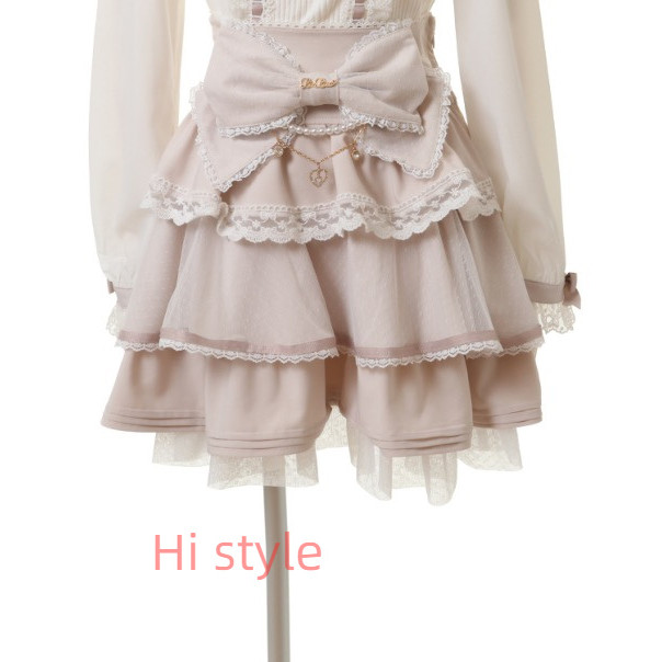 Jirai kei Lizlisa dupes กระโปรงโบว์เค้กยืดหยุ่น