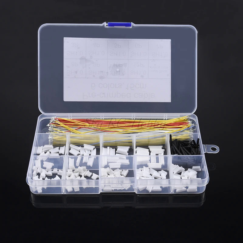 KS ใหม่Pre-CrimpedสายSH1.0 ตัวเชื่อมต่อสำหรับSP Racing F3 Omnibus F4 Pro F7 RC Racing Droneซิลิโคน 1