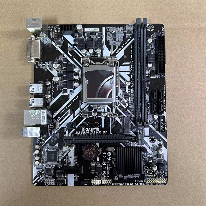 เมนบอร์ด Gigabyte B365M D2V 1151 พิน M2 6500 7100 8700 9400 i7 9700K รุ่นที่สี่