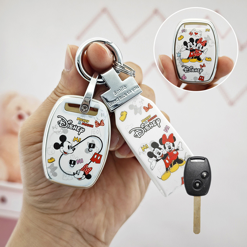 ปลอกกุญแจ Honda ที่หุ้มกุญแจรถฮอนด้า Accord g7 g8 CRV Odyssey Civic Fit jazz CRV3 city 2013 กระเป๋าใ