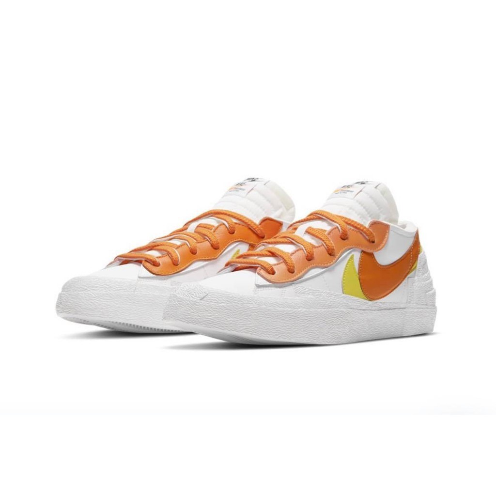 Real Shot Special Offer Sacai x Nike Blazer Low Magma Orange White Orange DD1877
