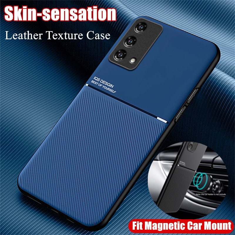 สําหรับrealme GT Master Edition RMX3360 RMX3363 หรูหราผิวสัมผัสหนังกรณีFitรถแม่เหล็กปกหลัง