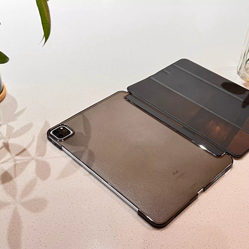 สําหรับ iPad Air 11 2024 Air 6th Pro 11 2022 M2 Pro M1 12.9 Air 5 Air 4 Pro 11 10th 10.9 Air 3 2 1 10.2 9th 8th 7th 9.7 6th 5th Mini 6 5 4 Matte PU หนัง เคส Hard PC Clear Cover