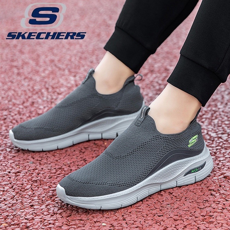 รองเท้าผ้าใบ Skechers_ GOWALK ArchFit สําหรับผู้ชาย และผู้หญิง (ไซซ์ 35-45) รองเท้าวิ่งมาราธอนลําลอง แบบผูกเชือก เหมาะกับใส่กลางแจ้ง