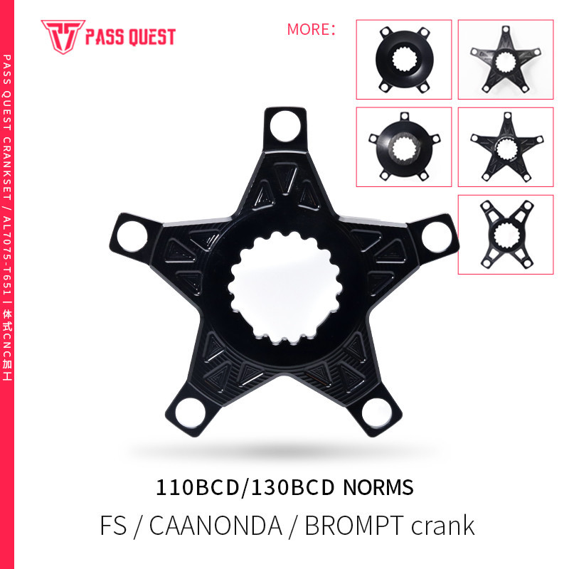 Spider สําหรับ Cannondale FSA 110bcd Cranks FORE ClawS ถึง 130BCD Chainring Crank แผนที่จักรยาน Chai