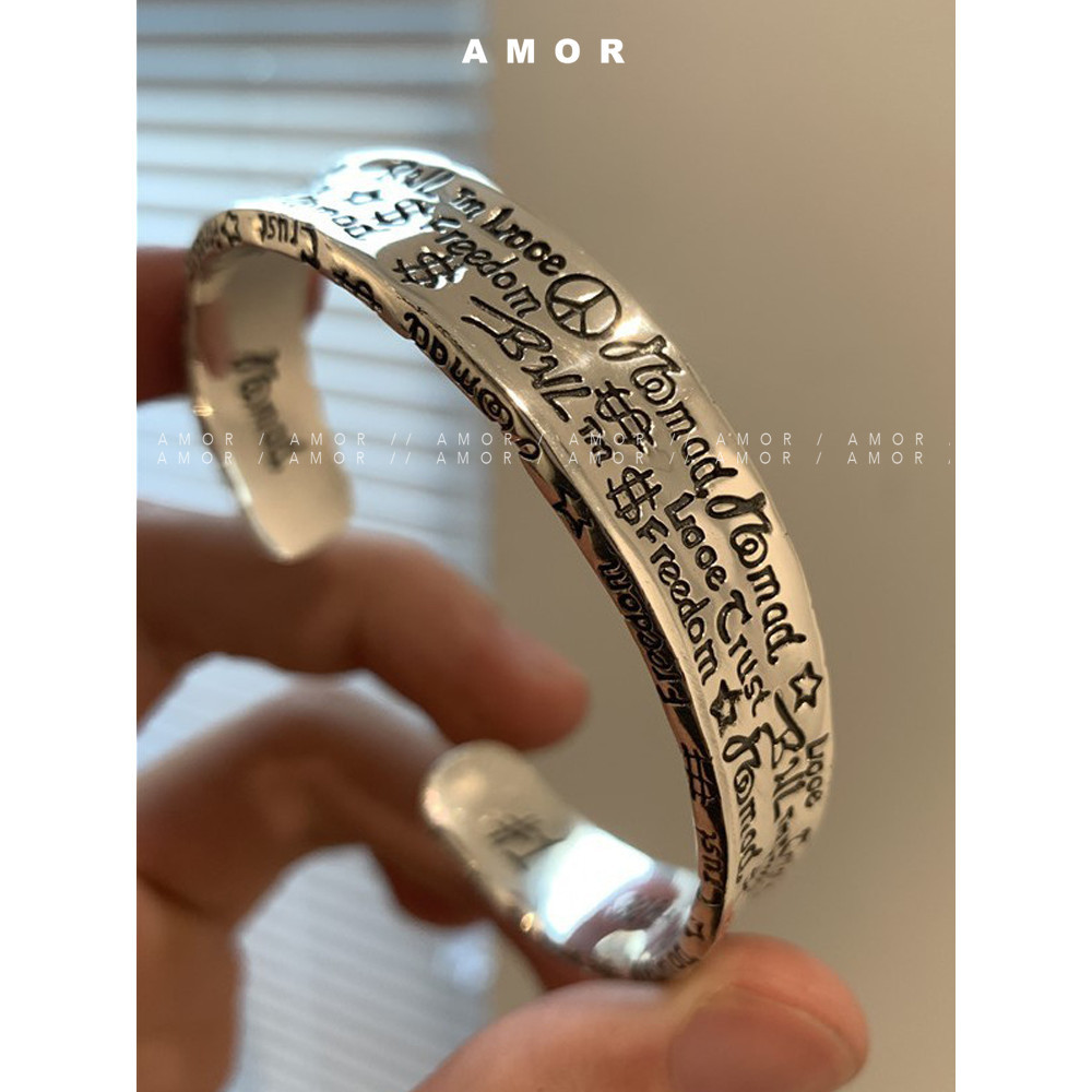 สร้อยข้อมือ ลายกราฟฟิติ สไตล์เรโทร สําหรับทุกเพศ ทุกวัย