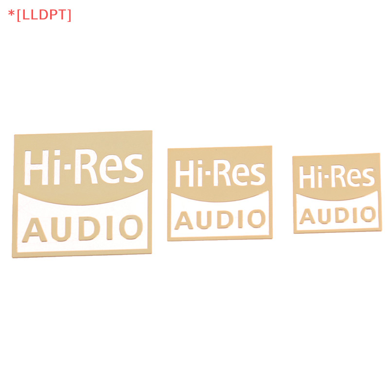 [LLDPT] ใหม่ สติกเกอร์โลหะ ลาย SONY Hi-res AUDIO สีทอง สําหรับติดตกแต่งหูฟัง 5 ชิ้น