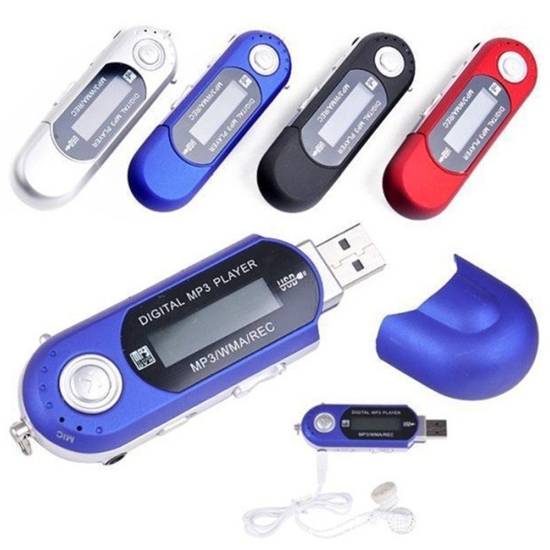 เครื่องเล่นเพลง MP3 USB 4GB MP3 HIFI MP3 4G แบบพกพา ใส่ถ่านAAA พร้อมความจุ 4GB เครื่องเล่น MP3 Playe
