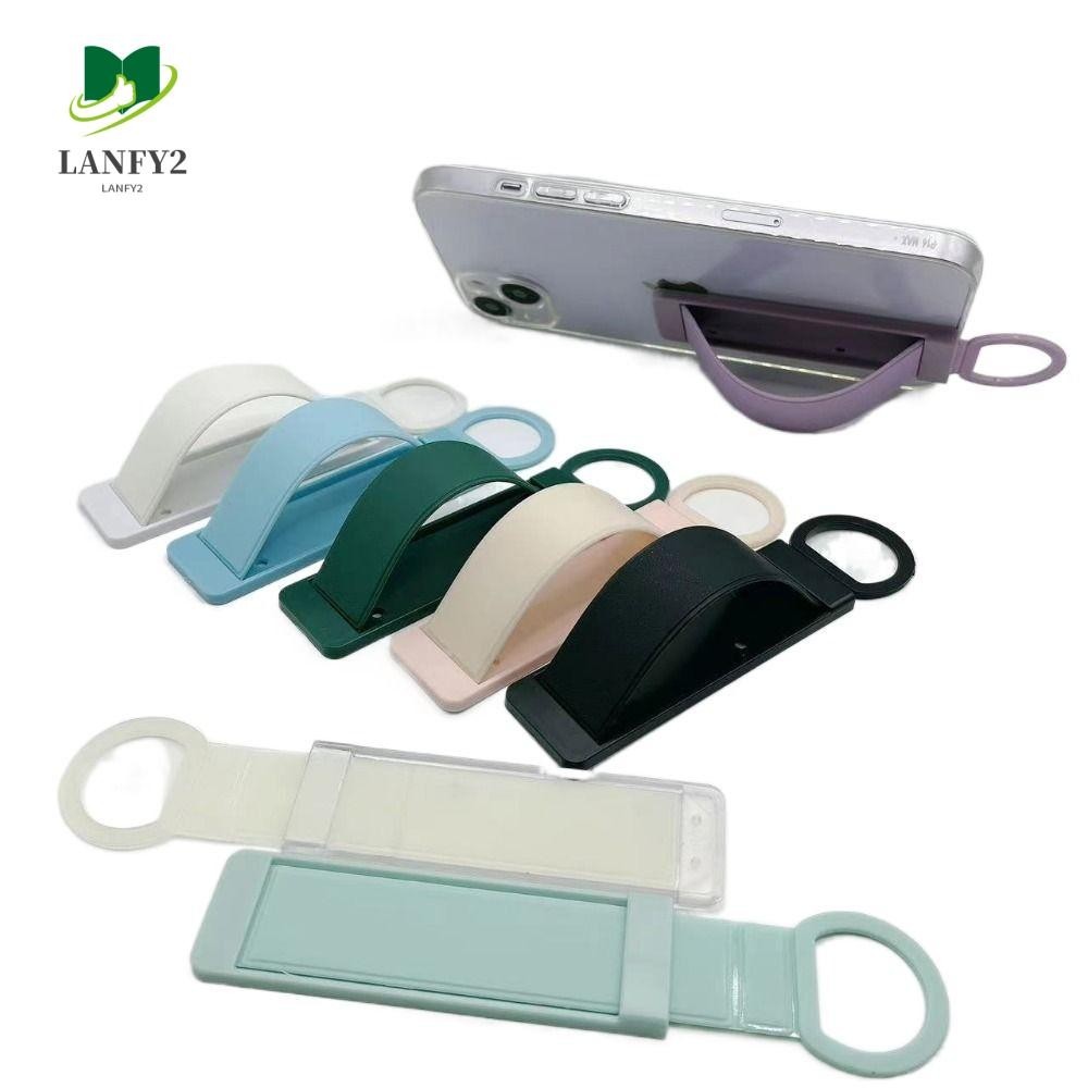 Alanfy แหวนสวมนิ้วมือ กันลื่น สีแคนดี้ แบบสร้างสรรค์ สําหรับตั้งโทรศัพท์มือถือ