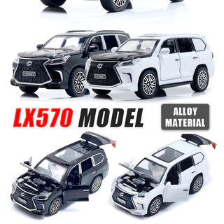 โมเดลรถยนต์เหล็กจําลอง Lexus Lx570 ขนาดเล็ก model car 4ประตู ของเล่นสําหรับเด็ก
