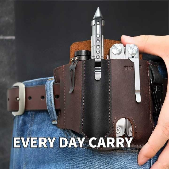 Primal PERFECLAN กระเป๋าคาดเอว เข็มขัด ซองหนัง Multitool EDC - PF-17