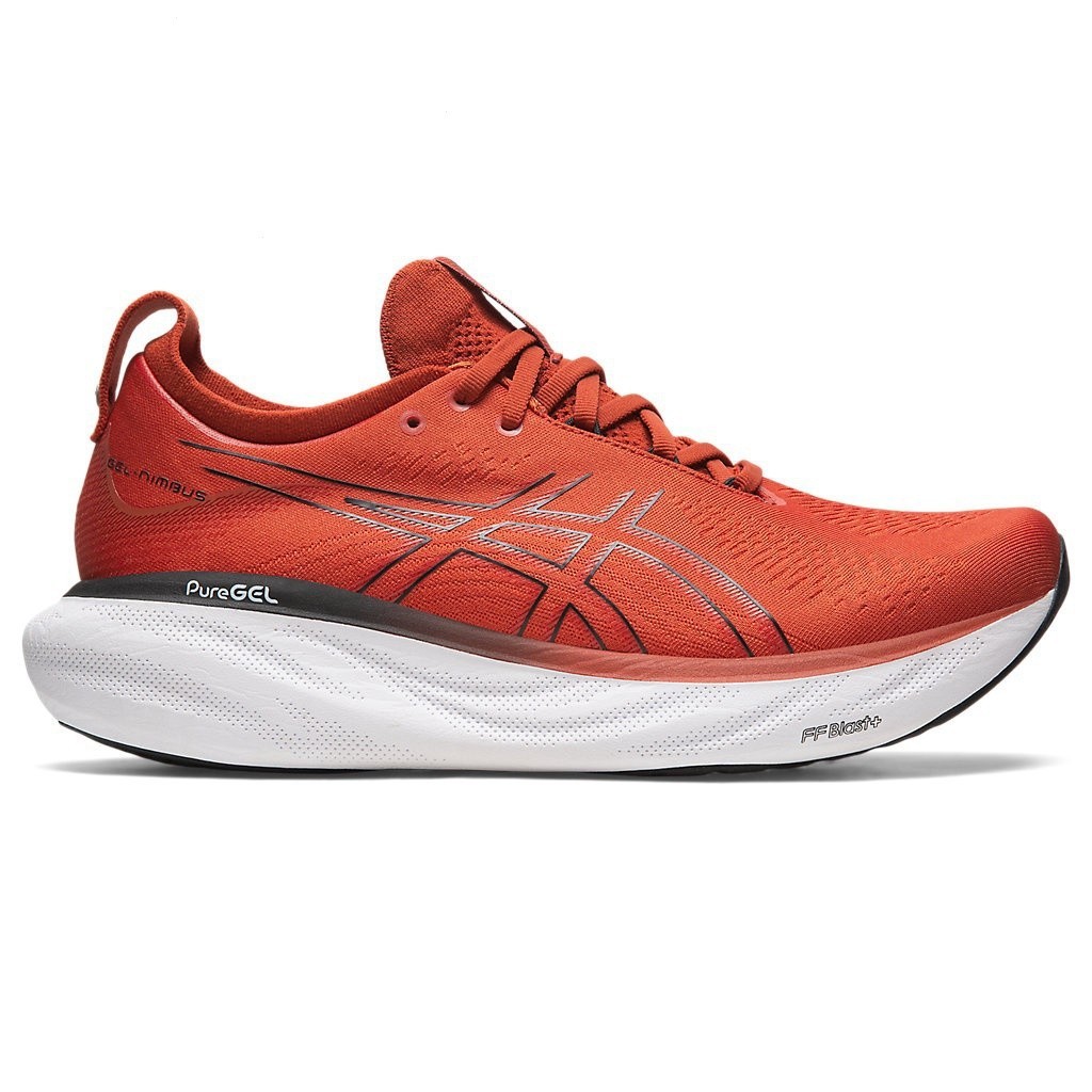 ASICS HOT Gel-Nimbus 25 Men Running Shoes In Spice Latte/Black