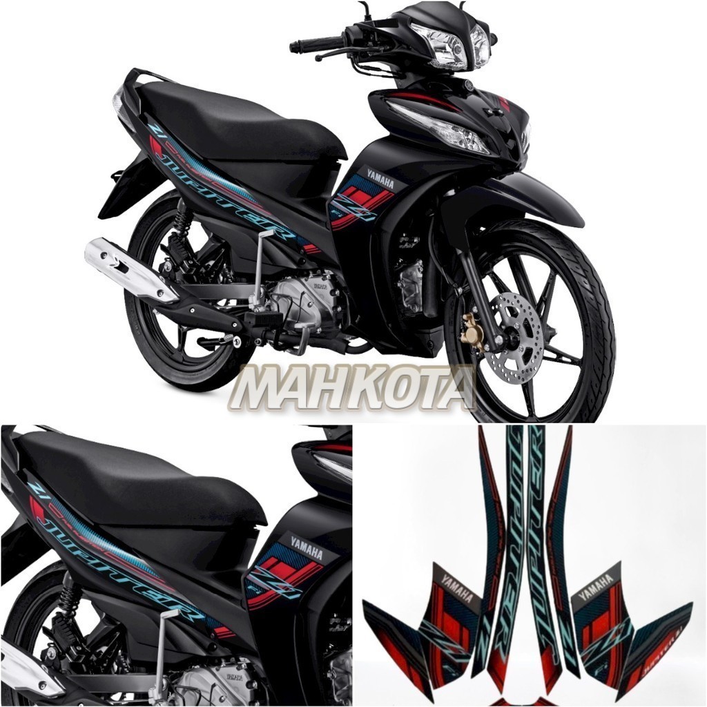 ตัวรายชื่อสติ๊กเกอร์มอเตอร์ไซค์ yamaha jupiter z1 ปี 2023 2024 สีดําเต็ม คุณภาพรายการตัวถังมาตรฐาน