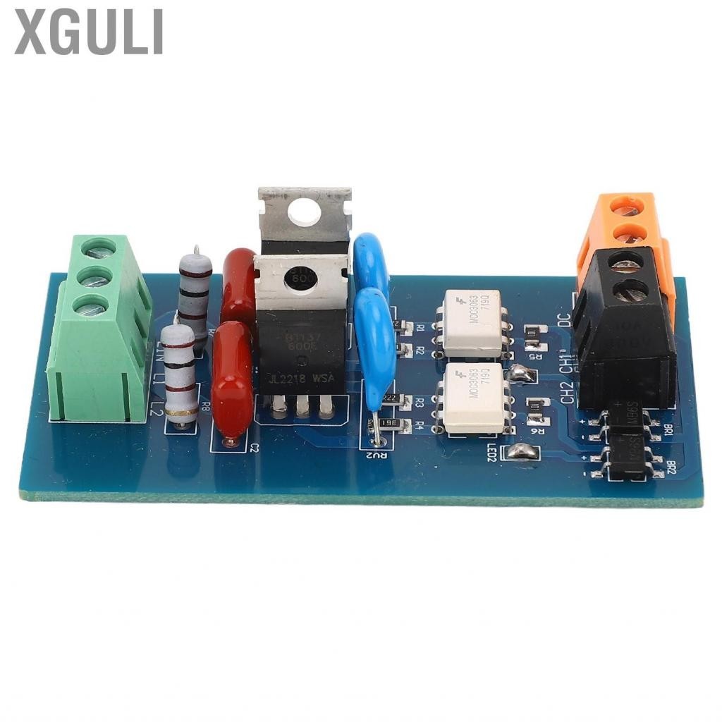 Xguli PLC Relay Amplifier Module Contactless -20-70℃ Operating 2 Channel RC Protection AC8‑230V Board SSR for Workshop
