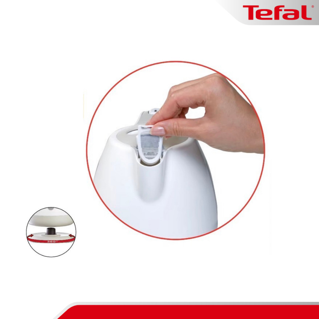 กาต้มน้ำไฟฟ้า TEFAL กาต้มน้ำไฟฟ้า ฐานหมุน 360 องศา รุ่น BF812121