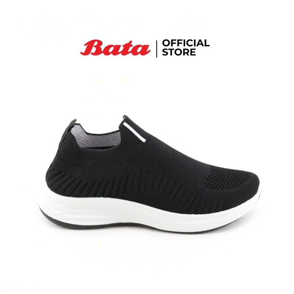 (Online Exclusive) Bata บาจา รองเท้าผ้าใบแบบสวม เทคโนโลยีลดกลิ่นอับ ระบายอากาศได้ดี ผ้าถัก ผ้าknit