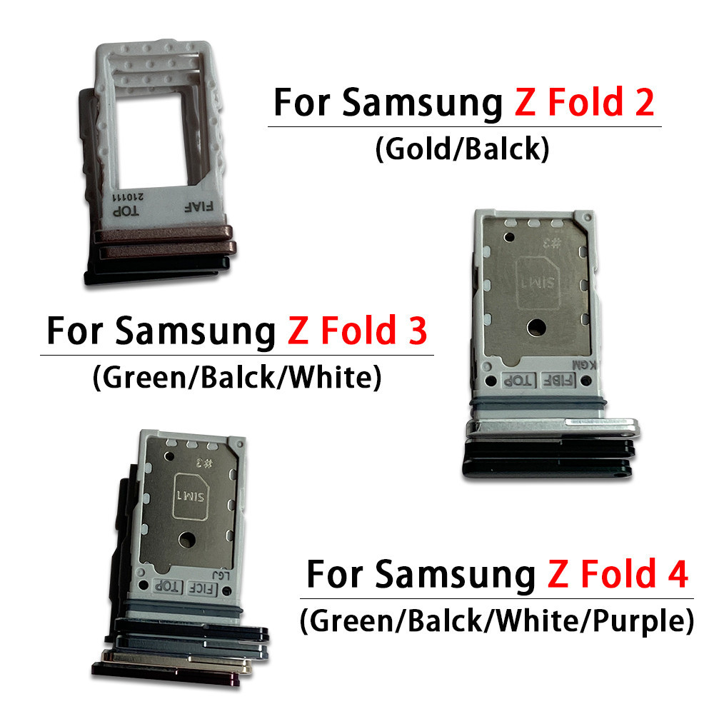 ถาดซิมการ์ด อะไหล่ซ่อมแซม สําหรับ Samsung Galaxy Z Fold 2 3 4 Fold2 Fold3 Fold4 ราคา ถูกที่สุด ดีลบีเคเค แกลเลอรีภาพที่ 8