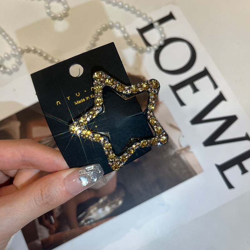 กิ๊บติดผม โลหะผสมสังกะสี รูปดาวห้าแฉก สไตล์เกาหลี - รูปที่ 5