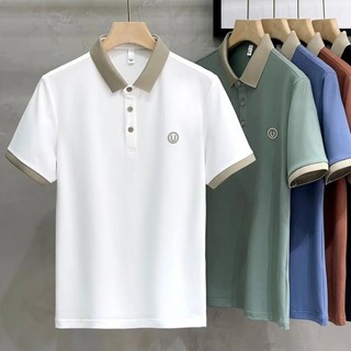 Korean Style Short Sleeve Top Fashion Business Polo Men Casual Summer Wear