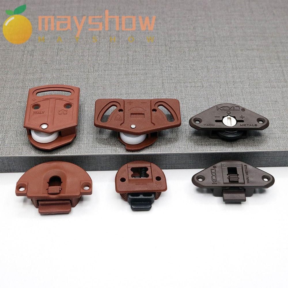 Mayshow 1 คู่ ลูกกลิ้งประตู หน้าต่าง ตู้เสื้อผ้า พลาสติก ล้อ เฟอร์นิเจอร์ ฮาร์ดแวร์เกียร์ ชุดแผงวงจร ในร่ม รอกประตูบานเลื่อน